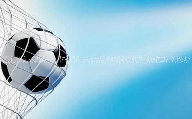 天辰平台登陆入口爱慕股份体育达人必备：足球运动员快捷指令语音原声全解析